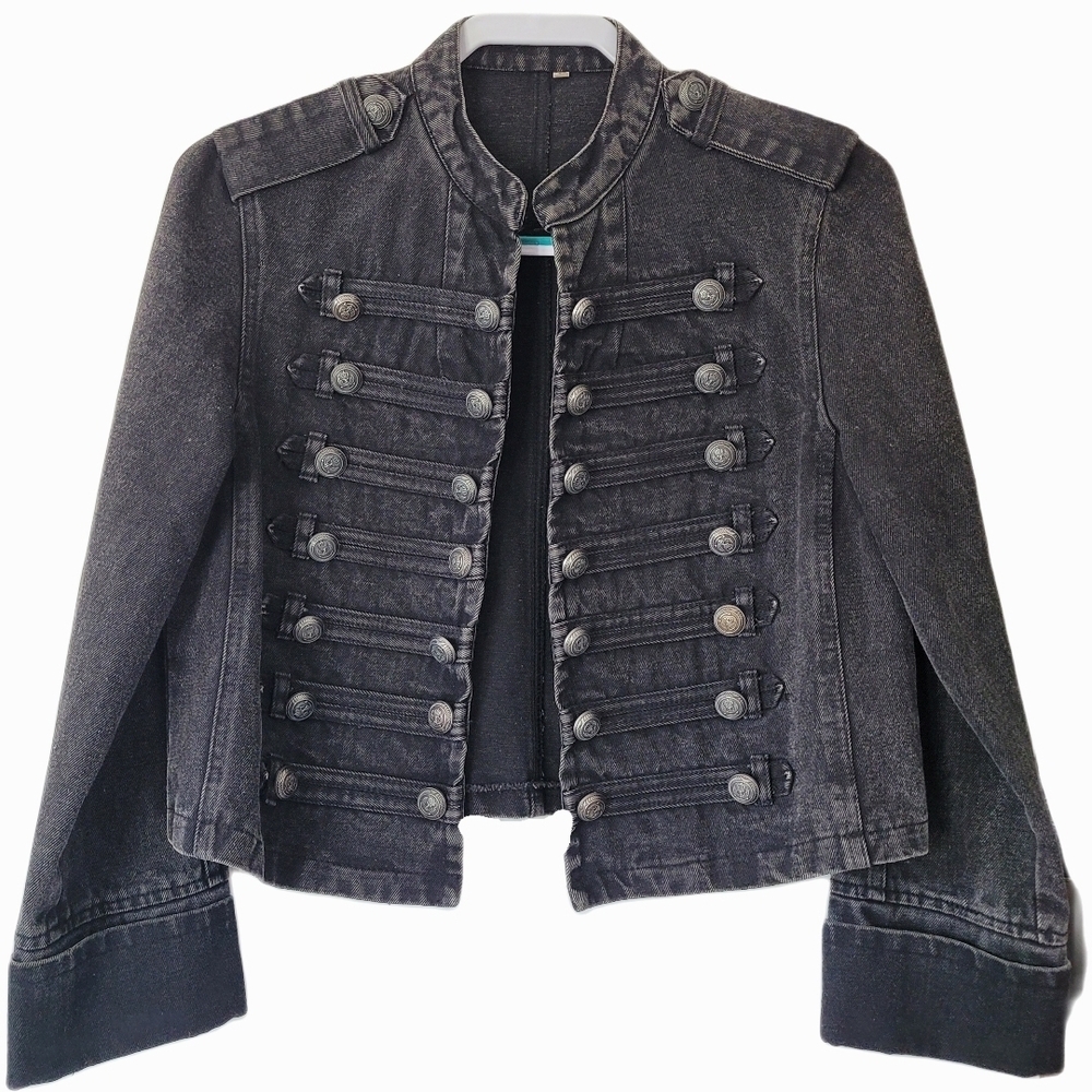 Women's Black Military Style Jacket